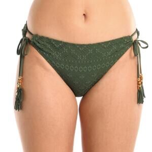 La Blanca Saltwater Sands Side Tie Hipster bottoms olive green - 6